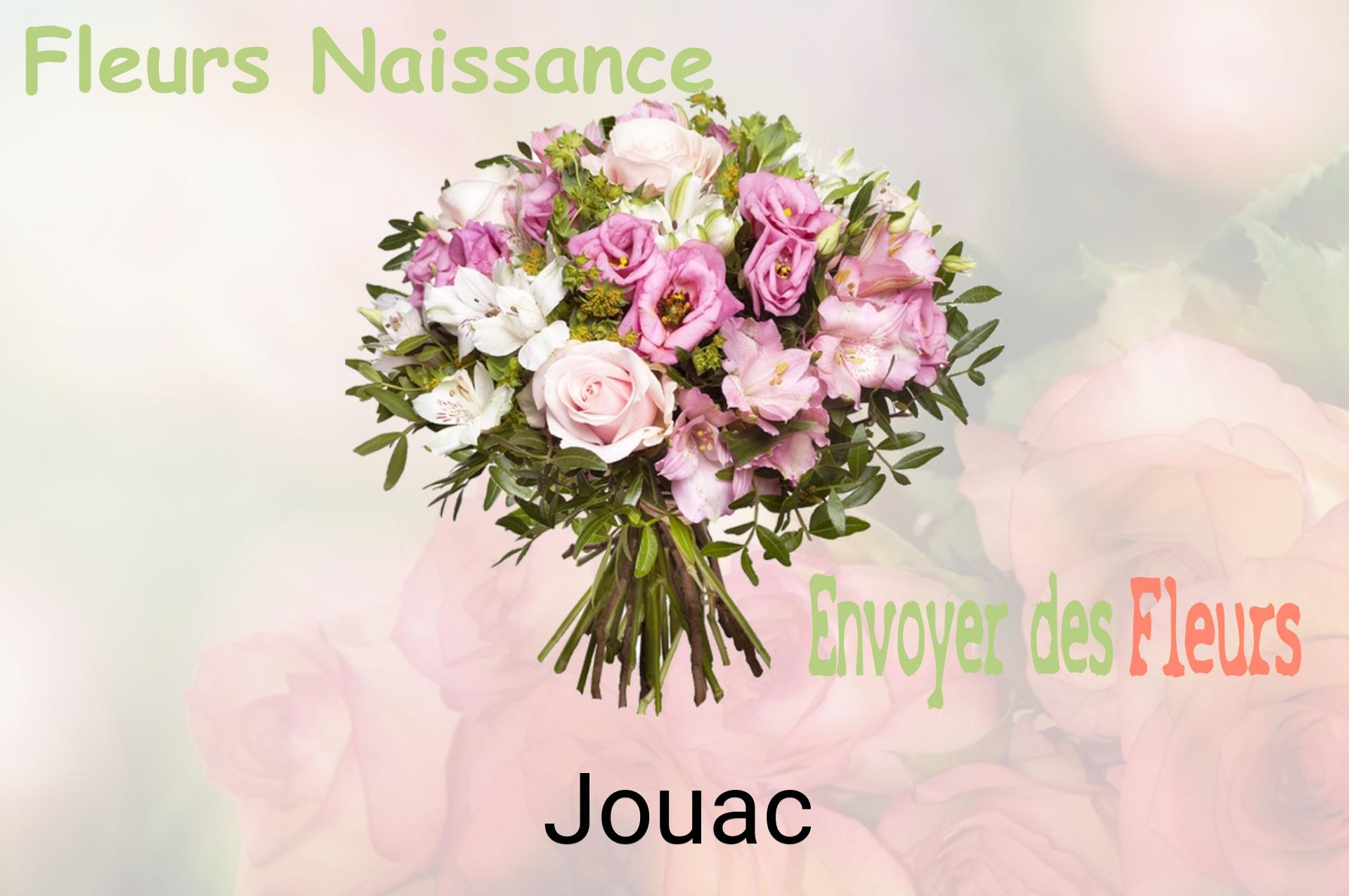 Bouquet de fleurs de naissance livré à Jouac